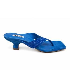NEW BIBI LOU women's bellezza heel sandal in blue